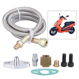 gt45 Turbo line kit-Acouto 36inch Turbo Oil Return Drain Line Kit Supply Complete Kit for T3/T4