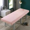 Yunzhou Massage Table Sheets, Massage Bed Cover with Face Hole,