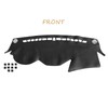 SecosAutoparts Black line Leather Dashboard Dash Cover Pretector Mat Compatible