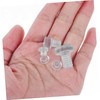 TEHAUX 50pcs Clear Rubber Slip Pads with Stem Soft PVC