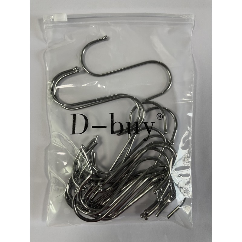 D-BUY 30 Pack 3.5 inch Heavy Duty S Hooks -