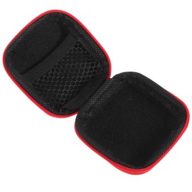 Housoutil Earbuds Case Portable Travel Organizer for Earphones and Cords Compact Storage Bag for Headphones and Accessories Convenient Zipper Design for Easy Access