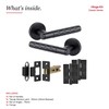 Decoranddecor Tore Lever On Rose Door Handles – Diamond Pattern