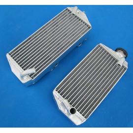 Aluminum radiator & hose for Suzuki RMZ450 RMZ 450 2007 07 (WHITE)