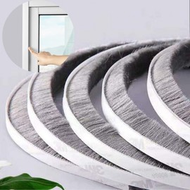 2M Mohair Gap Seal for Doors - Draft & Soundproofing Seal 9mmx15mm 2m 8ea