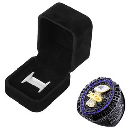 Fantasy Football Championship Ring 2025 Award Prize Trophy Sports Winner FFL Champion Ring With Box (size 14 with free box)