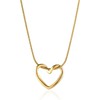 Collares para Mujer Chapado en Oro 18K, Collar de Corazón,