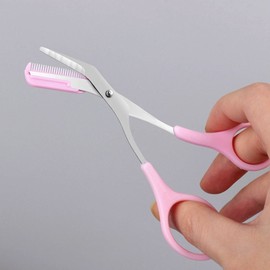 Self Beauty Eyebrow Length Thinning Comb Scissors / 셀프 미용 눈썹 길이 숱 정리 빗 가위