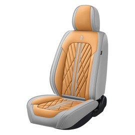 ANKIV Universal Fit Waterproof Breathable Nappa Leather Automotive Vehicle Car Seat Covers Set Cushion Protector for Sedan SUV