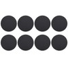 8Pcs Mandala Painting Board Round Black Painting Cardboard Mandala Paper