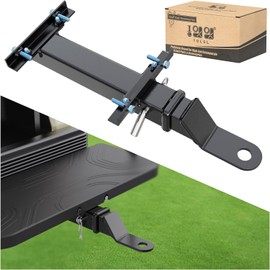 10L0L Deluxe Golf Cart Trailer Hitch Kit, Fit for Backseat Footrest with 2" Receiver High-Strength Universal Fit, Seamless Compatibl Club Car, EZGO, Yamaha, Ideal for Golf Cart Trailers