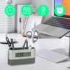 Tiiyee Pen Holder for Desk, Multi Functional LCD Digital Alarm