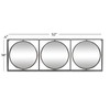 Deco 79 Metal Wall Mirror with Grid Frame, 52" x