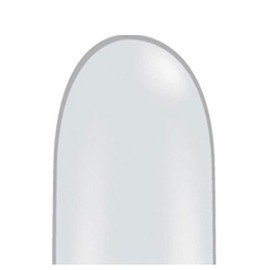 Qualatex 646Q Large Twisting Balloons, Diamond Clear Jewel, 6" X 46", 50/Pack
