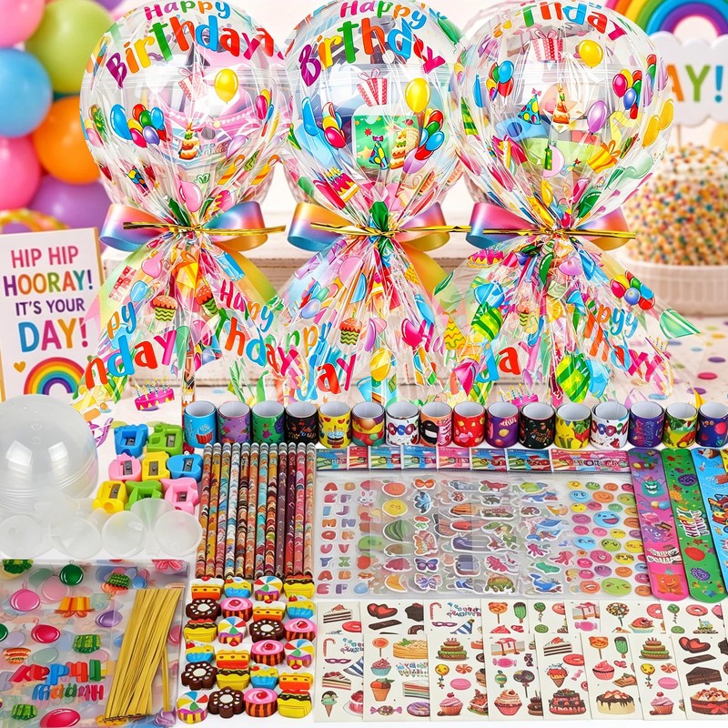 Classroom Birthday Gifts 24 Pack, Giant Lollipop Stationery Birthday Gifts