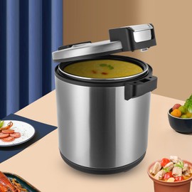 Commercial Electric Rice Warmer, 6 Gal Capacity Stainless Steel Heavy Duty Food Warmer for Restaurants, Parties, Home.
