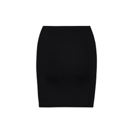 Conta Women's Cotton and Elastane Tube Skirt, Multifunctional Skirt, Top, Shirt Extension or Kidney Warmer, Perfect Comfort, Size S - XXL, black