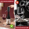Electric Wine Decanter Aerator Dispenser,Rechargeable,One Button Smart Drink Decanter (Black)