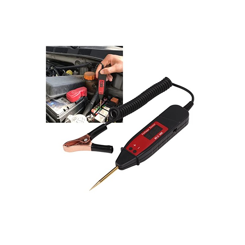 Probador de Voltaje para Auto, Lápiz Detector de Circuitos Eléctricos,