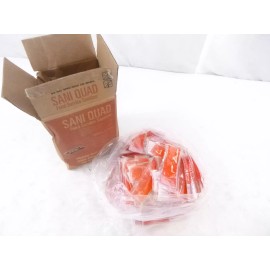 Super San, Saniquad Case of 125 2oz. Individual Packets of Super San Quad Food Service Sanitizer