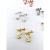 Clip Ohrringe Adapter Ohrclips Konverter Ohrring Clips siber rosegold gold