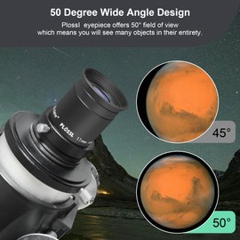 Alstar 1.25 Inch Plossl Telescope Eyepiece - 17mm Fully Multicoated Optical Lens for 1.25inch Astronomic Telescope and Astronomy Filters - 4 Element Plossl Design
