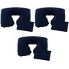 3 x Inflatable Travel Pillow Neck Pillow Air Cushion Camping