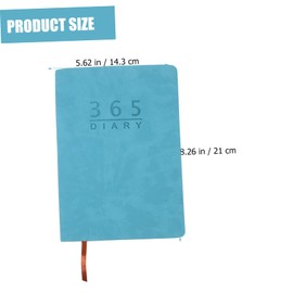 GANAZONO Soft Cover Study Calendar Notepad for Homeschool Day Work Planner Appointment Organizer To Do List Date Plan Pad Blue Design for Easy Daily Tracking