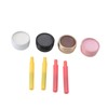 4Pcs Mapping Brow Paste Washable Eyebrows Design Paste White Black