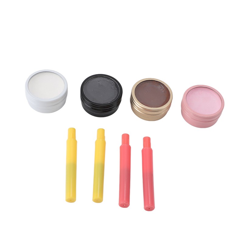 4Pcs Mapping Brow Paste Washable Eyebrows Design Paste White Black