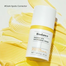 BIODANCE Radiant Vita Niacinamide Cream, Brightening, Dark Spot Correcting, Hydrating Facial Moisturizer with Vitamin C, B12, Korean Skin Care | 1.69 