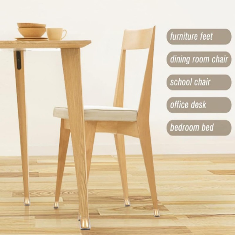 16 Pcs Chair Leg Floor Protectors, Stool Leg Protectors Cap,