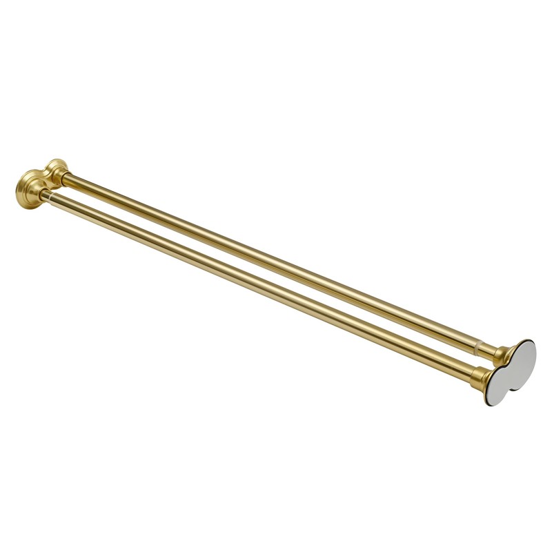 Utopia Alley Adjustable 72-Inch Double Shower Curtain Tension Rods -