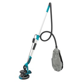 Drywall Sander with Vacuum 1250W Electric Sander Tool with Variable Speed 800-1800RPM Ceiling Removal Tool Automatic Drywall Sander with Foldable & Extendable Handle (Blue)