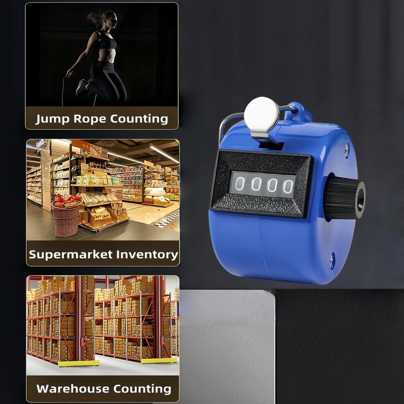 4-Digit Clicker Counter,Handheld Counter Hand Mechanical Counters Clickers,Golf Counter Clicker,People