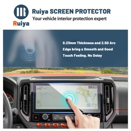 Ruiya 2025 Frontier Screen Protector for Nissan 2025 Frontier 12.3" Display Touchscreen 9HD Anti-glare Scratch Tempered Glass Compatible with 2025 Nissan Frontier S/SV/Pro-X/Pro-4X/SL Accessories