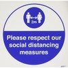 Please respect our social distance measures