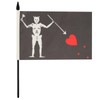 AZ FLAG Pirate Edward Teach Table Flag 5'' x 8''