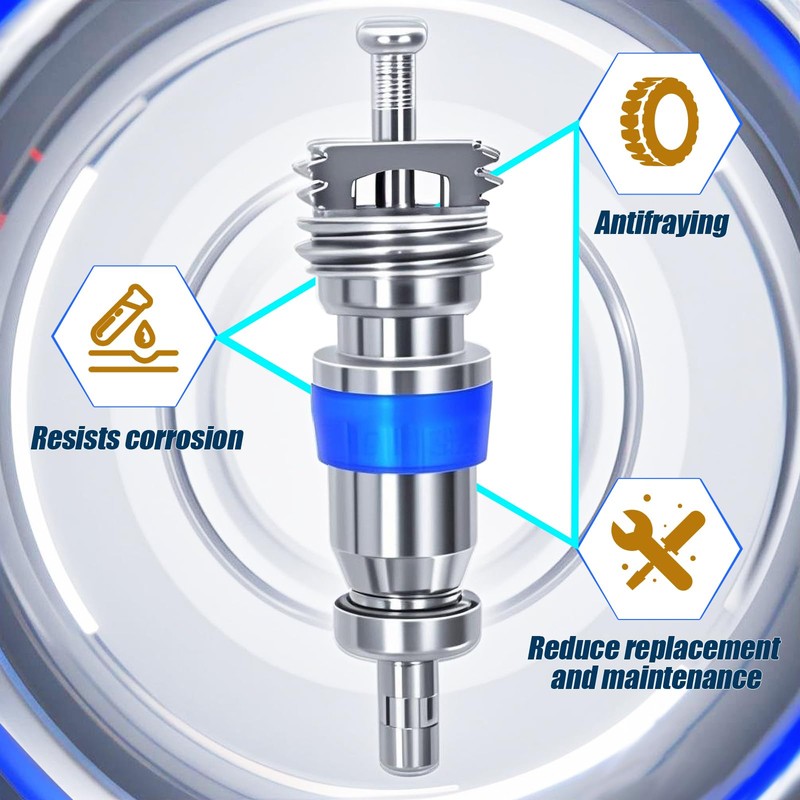 HVAC Schrader Valve Core for R32 R410A R22 Refrigerant, High