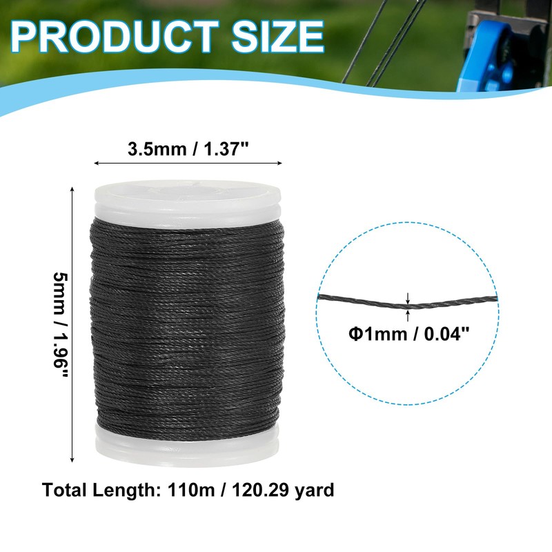 sourcing map Archery Recurve Bow String Serving Thread 120 Yard