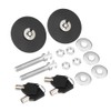 KIMISS Car Hood Locks, 2pcs Universal Aluminum Alloy Engine Hood