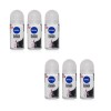 Nivea Black & White Invisible Clear Deodorant, 1.7oz(50ml) (Pack of