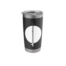 Fishing Rod Drawing Stainless Steel Insulated Tumbler