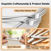 Silverware Set for 4, 20 Piece Stainless Steel Flatware Cutlery
