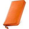 Eredita Men's Small Long Wallet - Tochigi Leather, orange