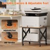 VENNQD 2 Tier Printer Stand, 23.6'' x 23.6'' Large Table