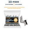 Performore 20 Pack Z Tabletop Fasteners with Black Set of