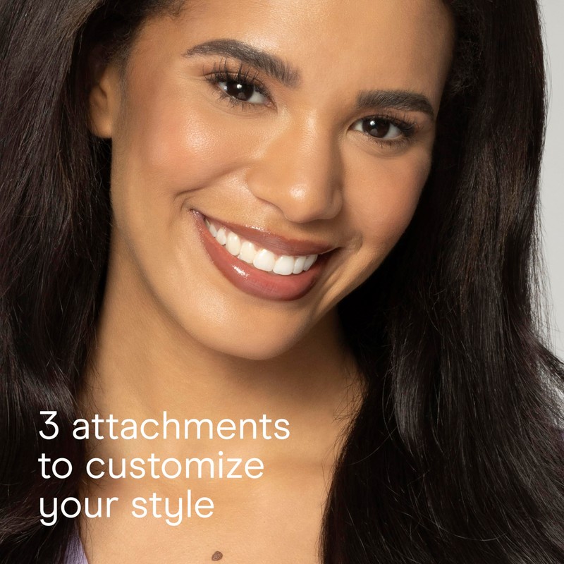 Conair Double Ceramic 3-in-1 Hot Air Brush, Interchangeable Attachments: 1¼-Inch