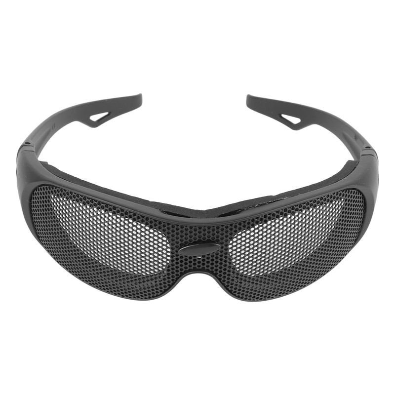Windproof Goggles Breathable Impact Resistance Iron Mesh Pattern Protective Glasses