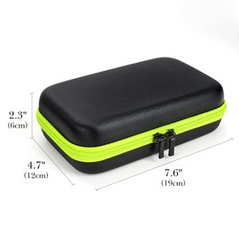 Linkidea Hard-Shell O Blade Hybrid Electric Trimmer Replacement Blades Bag, Travel Razor Organizer Bag, O Blade Accessories Bag Compatible with QP2520 QP2530 QP2620 QP2630 & O Blade Pro (Black)